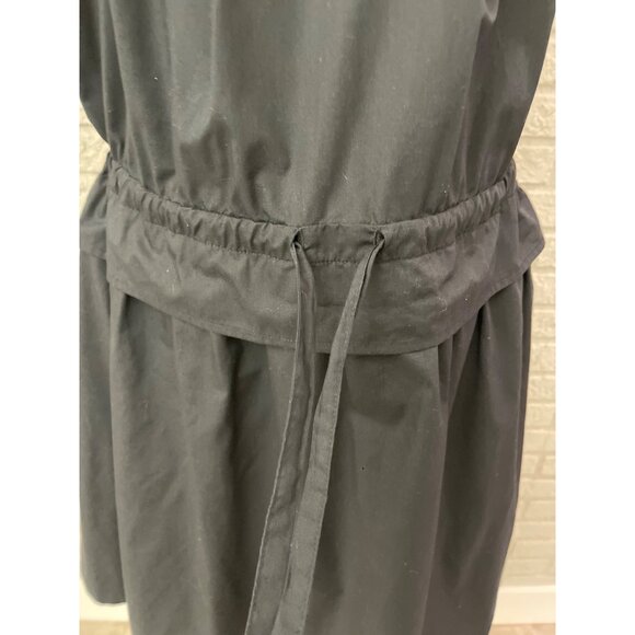 Couture Brooch Women Black Pleated Cinch Waist Dress Size 38 (M) - Picture 8 of 12